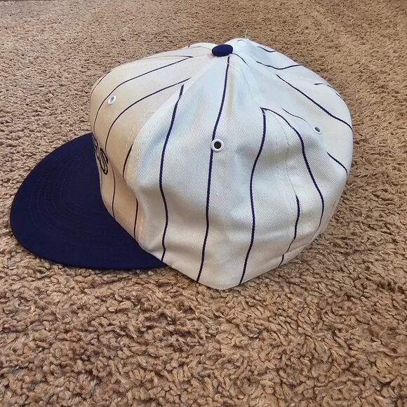 Vtg Denver Rockies Invesco Baseball Cap Snapback Hat Pin Stripe Two Tone RN38106 - Picture 3 of 9